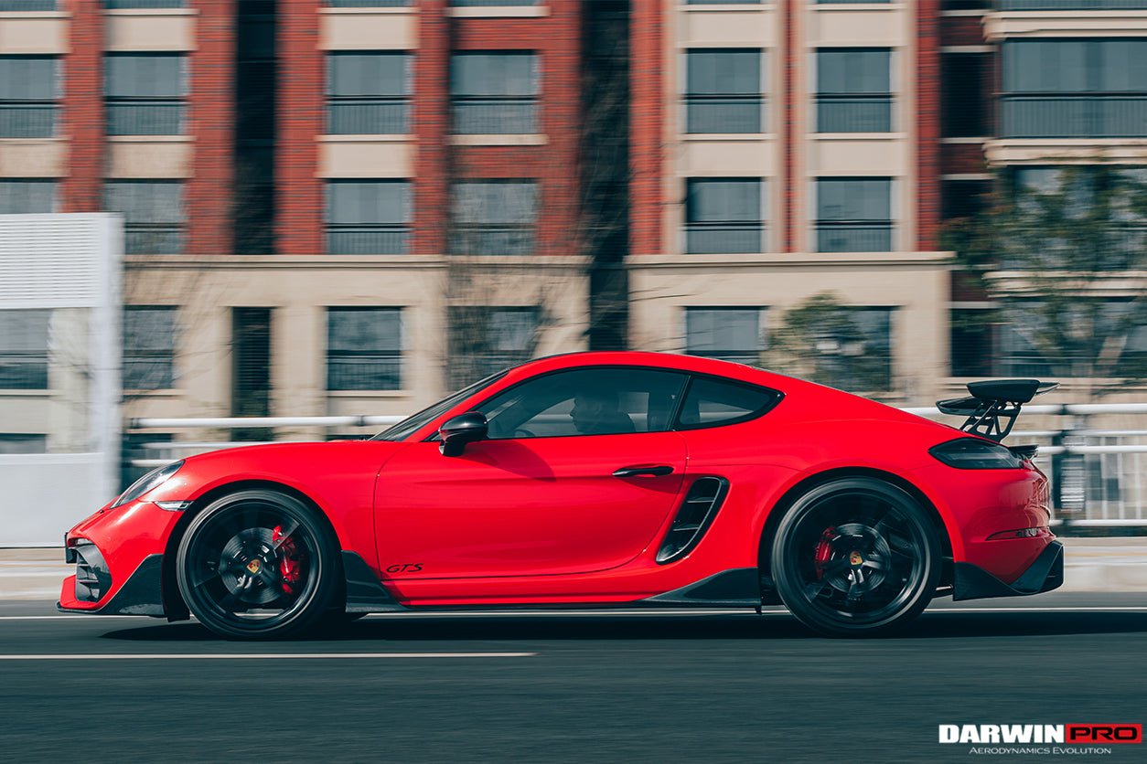 2016 - 2024 Porsche 718 Cayman & Boxster Stuttmate Carbon Fiber Side Skirts